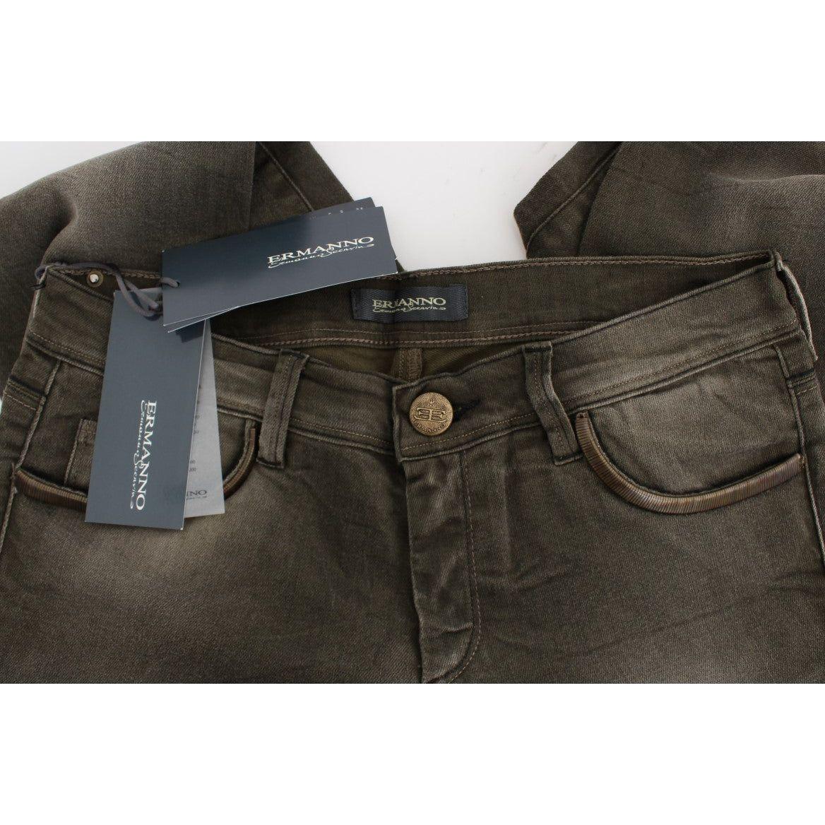 Ermanno Scervino Chic Gray Slim Fit Italian Denim Ermanno Scervino