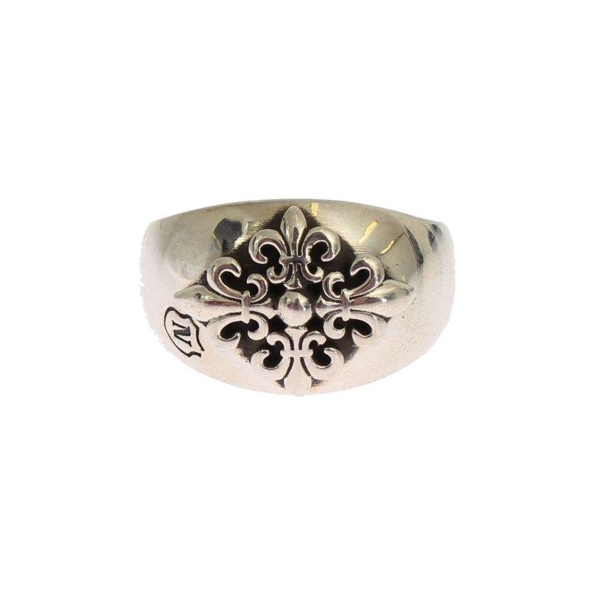 Nialaya Exquisite Silver Statement Ring for Men Nialaya