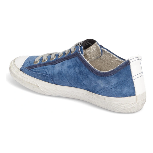 Golden Goose Chic Blue Suede Low-Top Sneakers Golden Goose