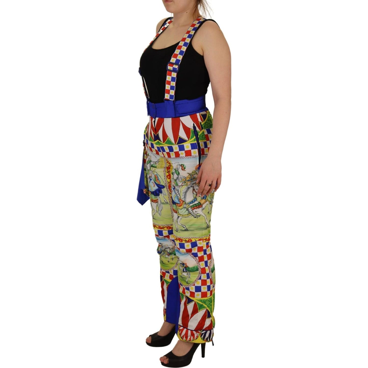 Dolce & Gabbana Multicolor High Waist Snow Pants Dolce & Gabbana