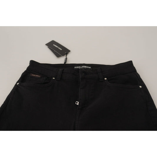 Dolce & Gabbana Sleek Black Cotton Stretch Skinny Jeans Dolce & Gabbana