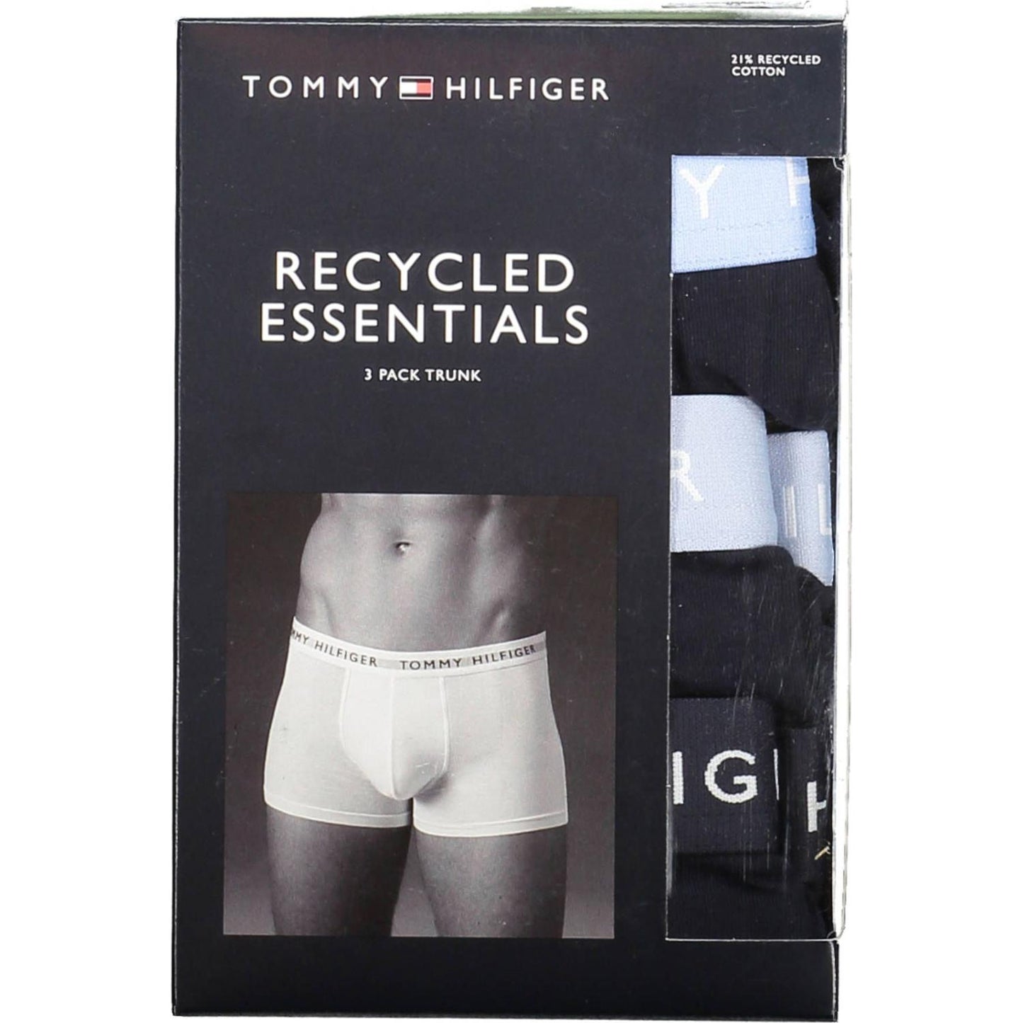 Tommy Hilfiger Black Cotton Men Trunk Tommy Hilfiger