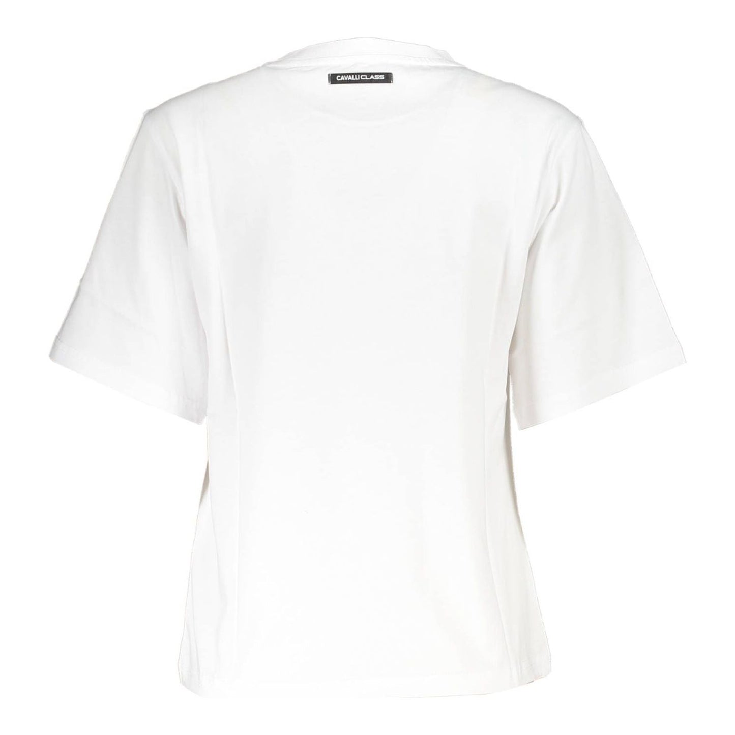 Cavalli Class White Cotton Women T-Shirt Cavalli Class