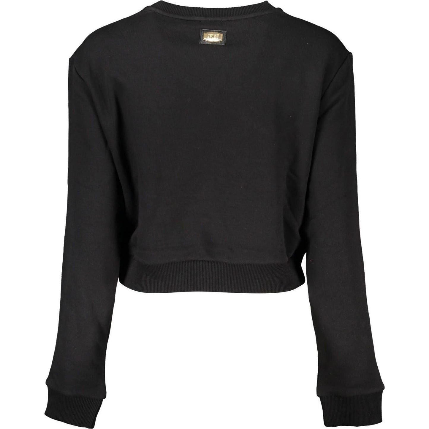 Cavalli Class Black Cotton Women Sweater Cavalli Class