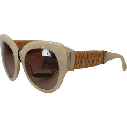 Dolce & Gabbana Beige Acetate Full Rim Brown Lense DG4294 Sunglasses