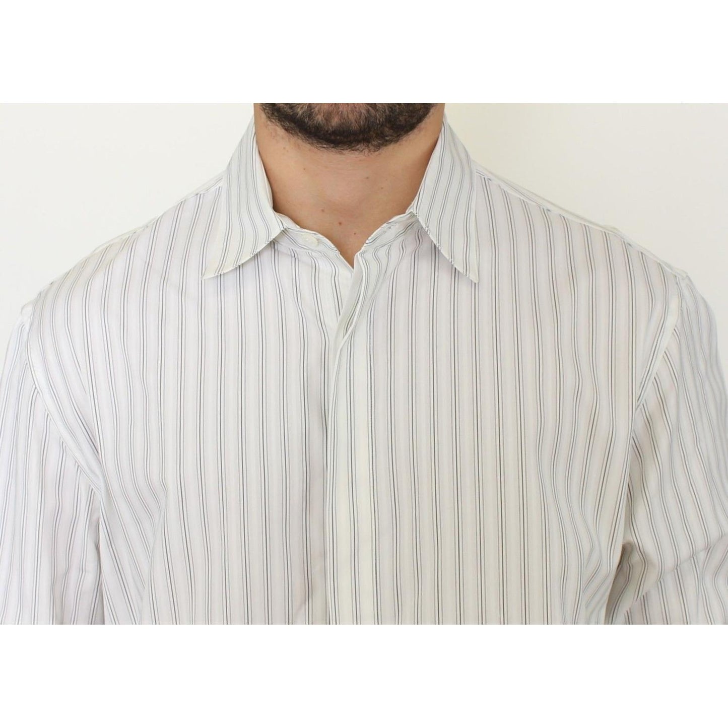 Ermanno Scervino Elegant Striped Cotton Casual Shirt Ermanno Scervino