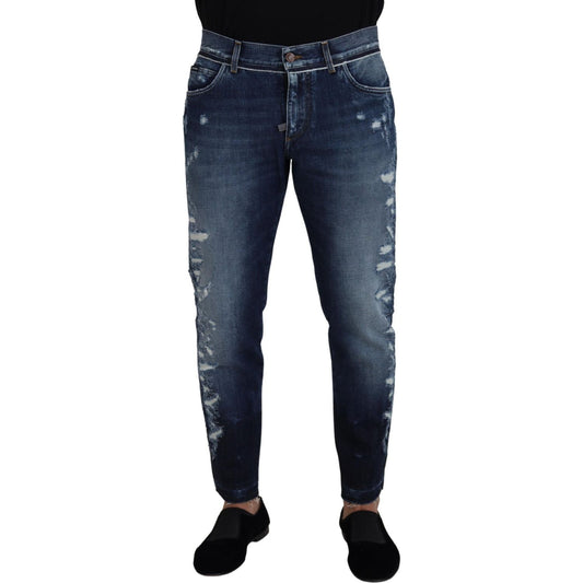 Dolce & Gabbana Elegant Blue Wash Regular Fit Jeans Dolce & Gabbana