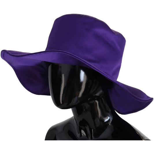 Dolce & Gabbana Elegant Purple Silk Top Hat Dolce & Gabbana