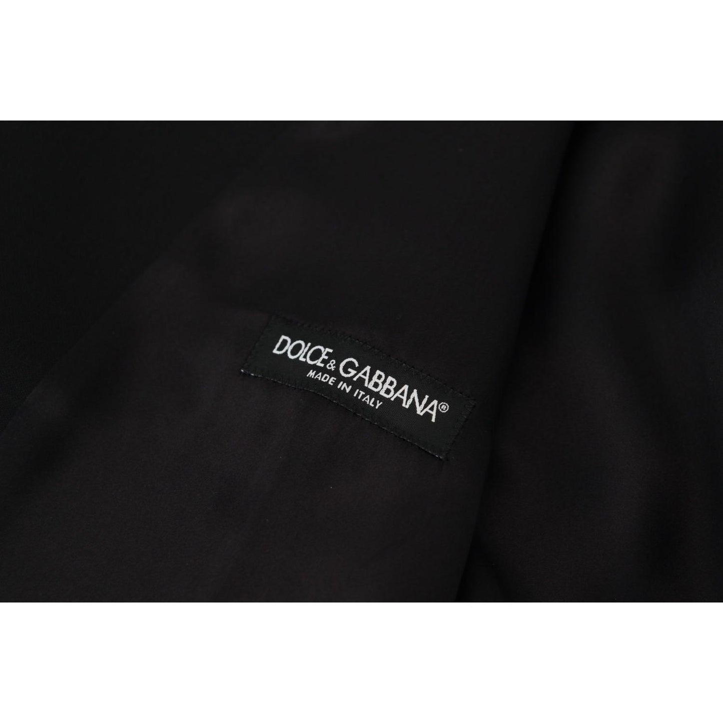 Dolce & Gabbana Elegant Black Single-Breasted Dress Vest Dolce & Gabbana