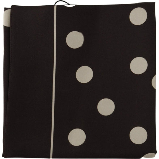 Dolce & Gabbana Elegant Silk Polka Dot Men's Scarf Dolce & Gabbana