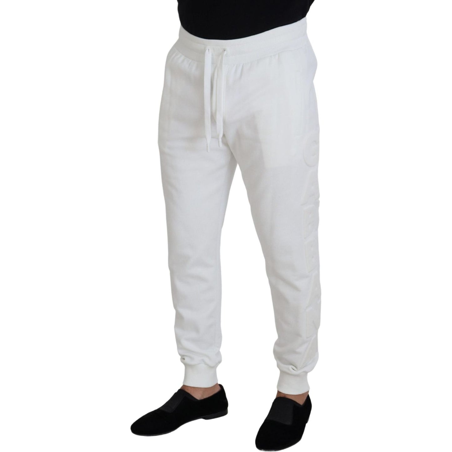 Dolce & Gabbana Elegant White Cotton Sweatpants Dolce & Gabbana