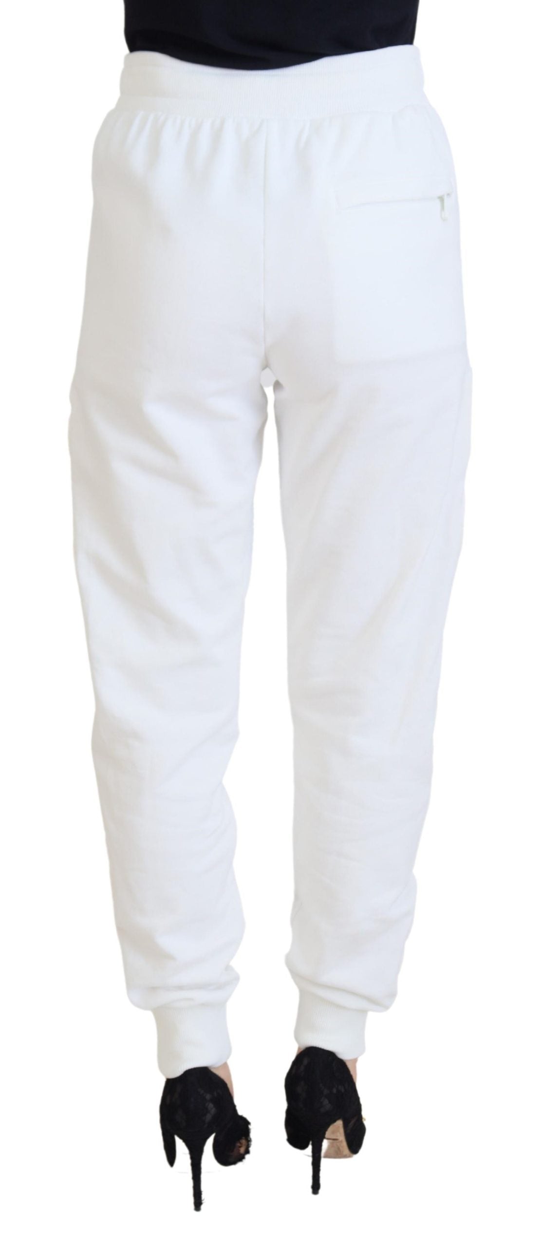 Dolce & Gabbana Elegant White Cotton Trousers Dolce & Gabbana