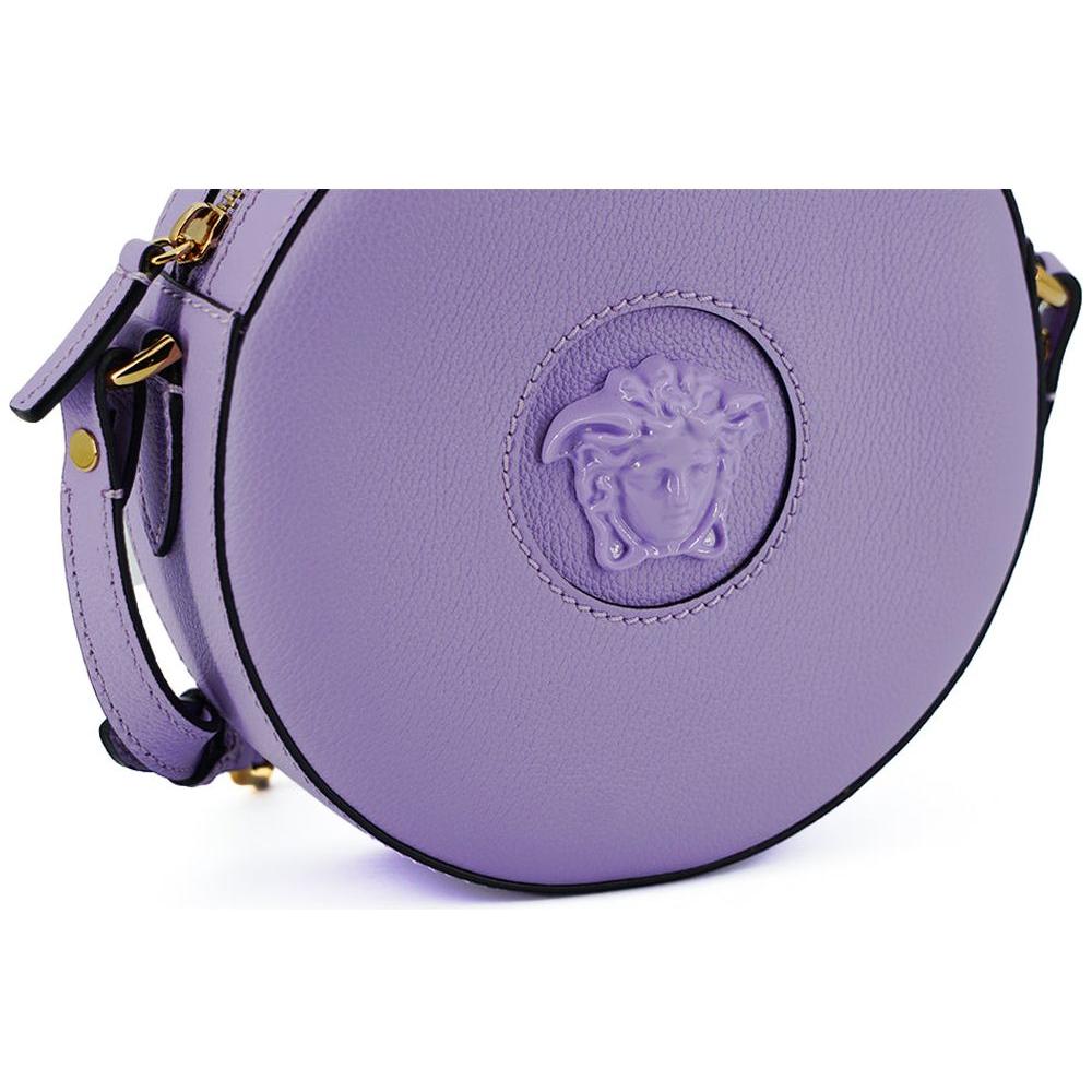 Versace Elegant Purple Round Shoulder Bag WOMAN SHOULDER BAGS Versace