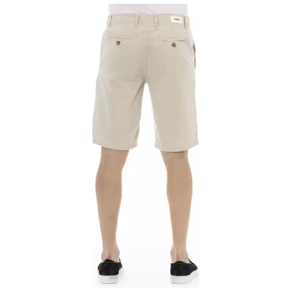 Baldinini Trend Beige Cotton Men Short