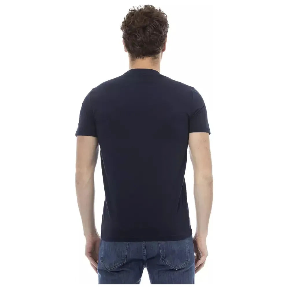 Baldinini Trend Blue Cotton Men T-Shirt Baldinini Trend