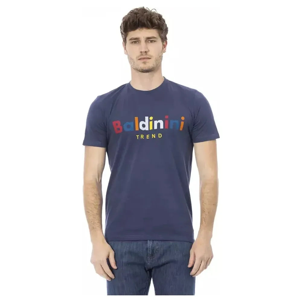 Baldinini Trend Blue Cotton Men T-Shirt