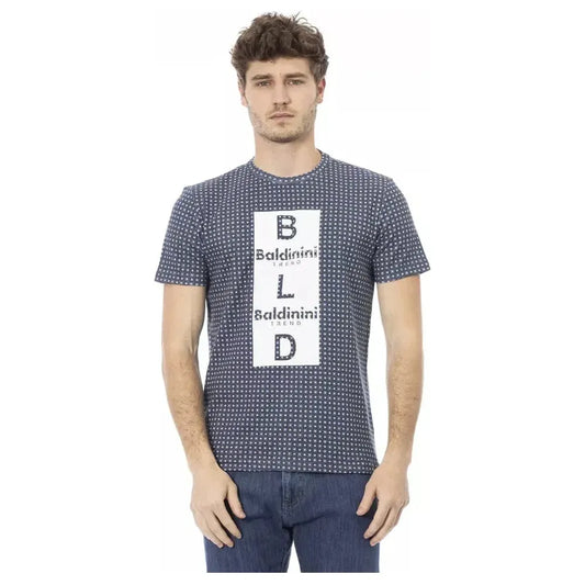 Baldinini Trend Gray Cotton Men T-Shirt Baldinini Trend