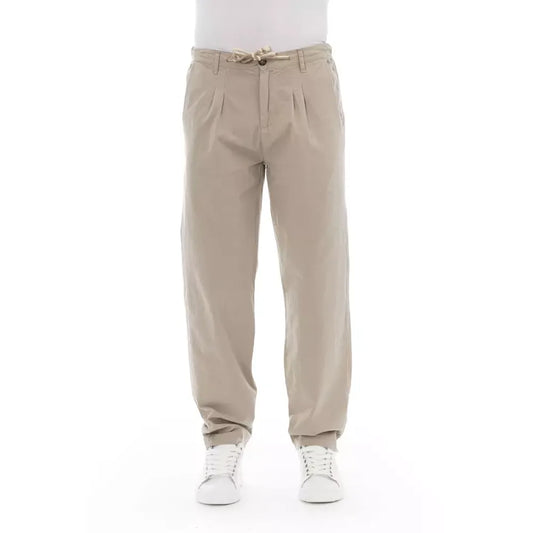 Baldinini Trend Beige Cotton Jeans & Pant