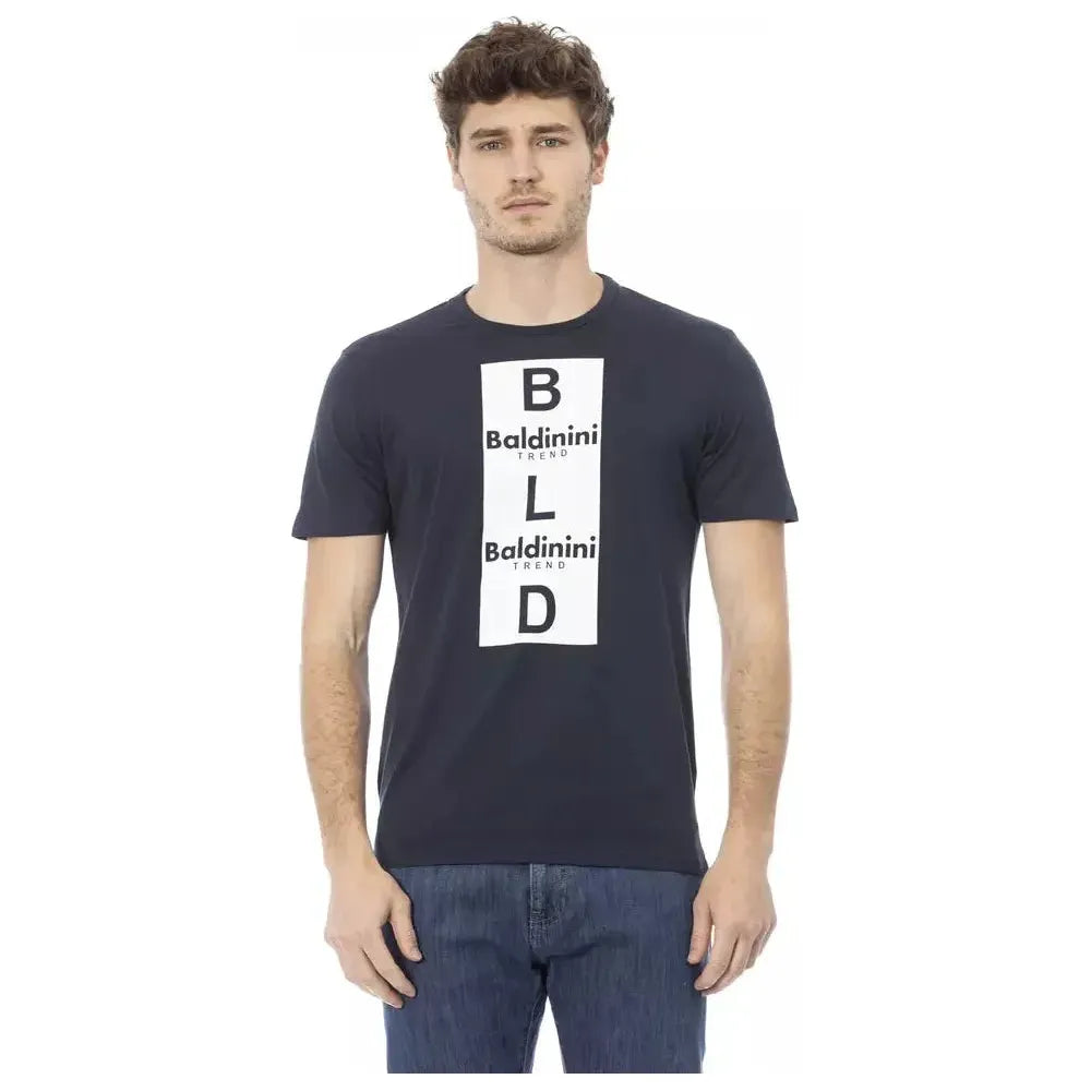Baldinini Trend Blue Cotton Men T-Shirt