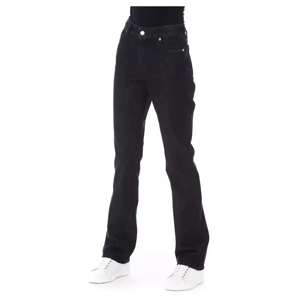 Baldinini Trend Black Cotton Women Jean Baldinini Trend