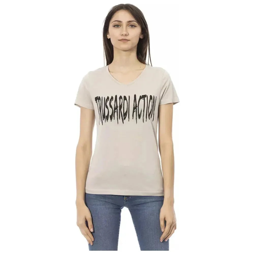 Trussardi Action Beige Cotton Women Top