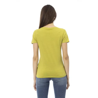 Trussardi Action Green Cotton Women T-Shirt