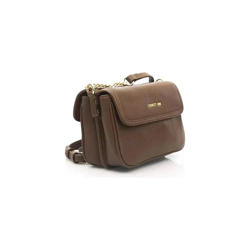 Cerruti 1881 Brown Leather Women Crossbody Bag Cerruti 1881