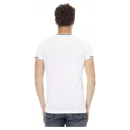 Trussardi Action White Cotton Men T-Shirt