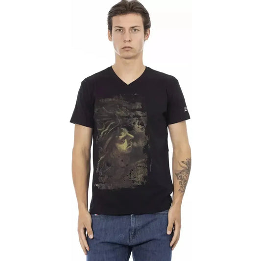 Trussardi Action Black Cotton Men's T-Shirt