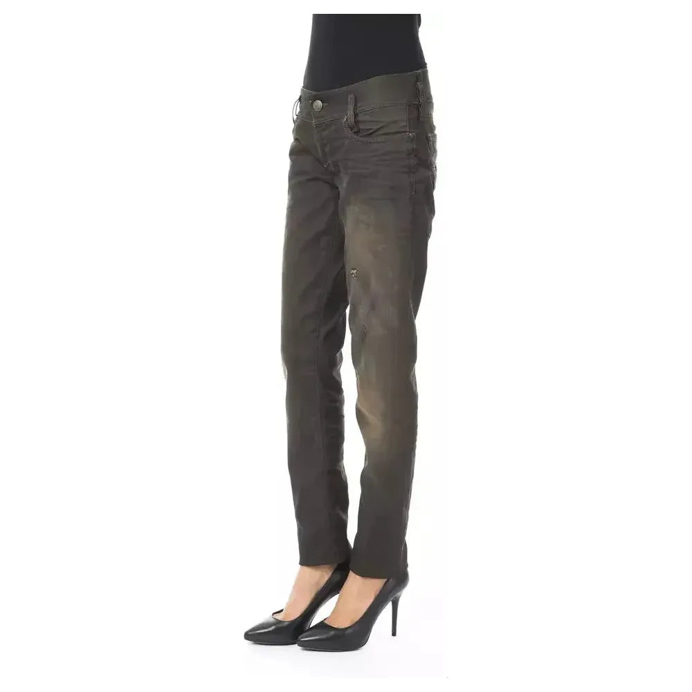 BYBLOS Black Cotton Women Jeans BYBLOS