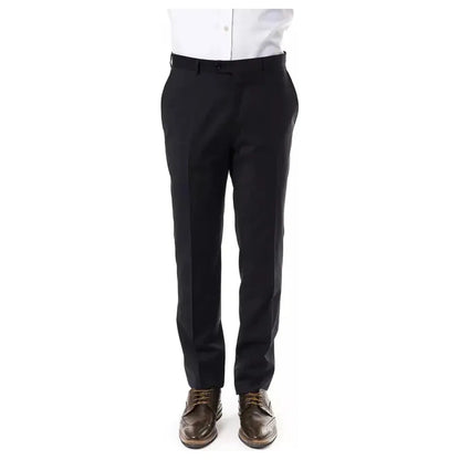 Uominitaliani Gray Wool Men Pants