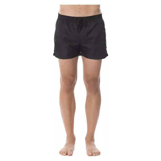 Roberto Cavalli Sport Black Polyester Men's Swimwear Roberto Cavalli Sport