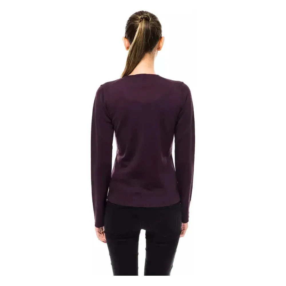 Montana Blu Purple Wool Women Sweater