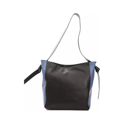 Pompei Donatella Black Leather Women Shoulder Bag