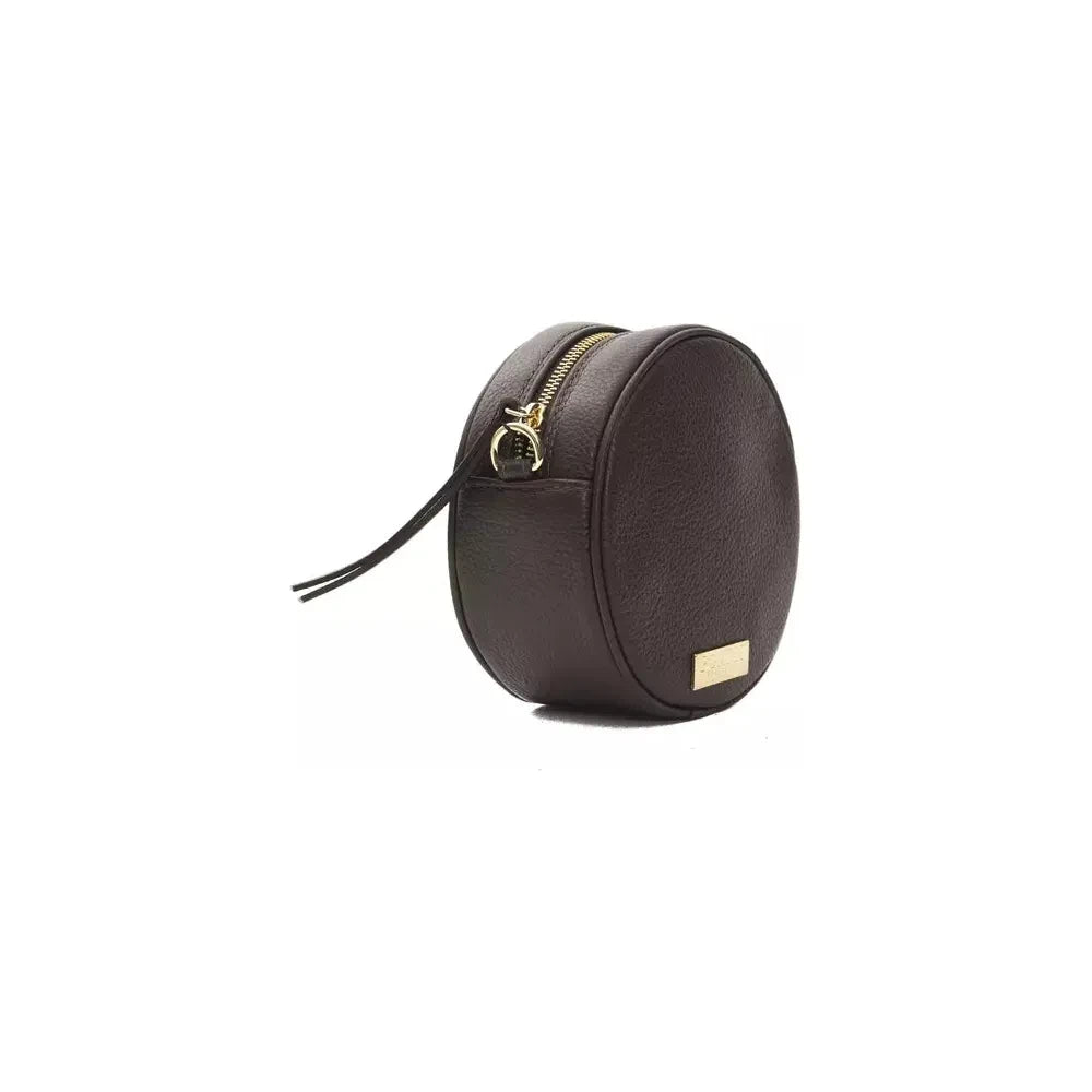 Pompei Donatella Brown Leather Women Crossbody Crossbody Bag Pompei Donatella Dark Slate Gray