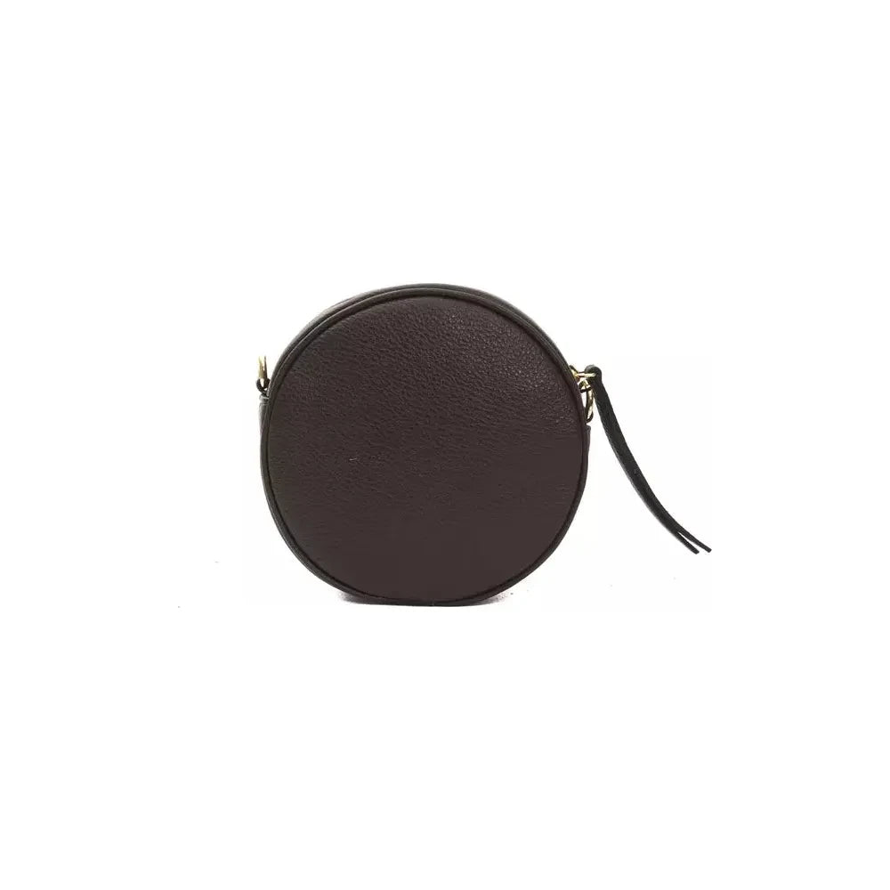 Pompei Donatella Brown Leather Women Crossbody Crossbody Bag Pompei Donatella Dark Slate Gray