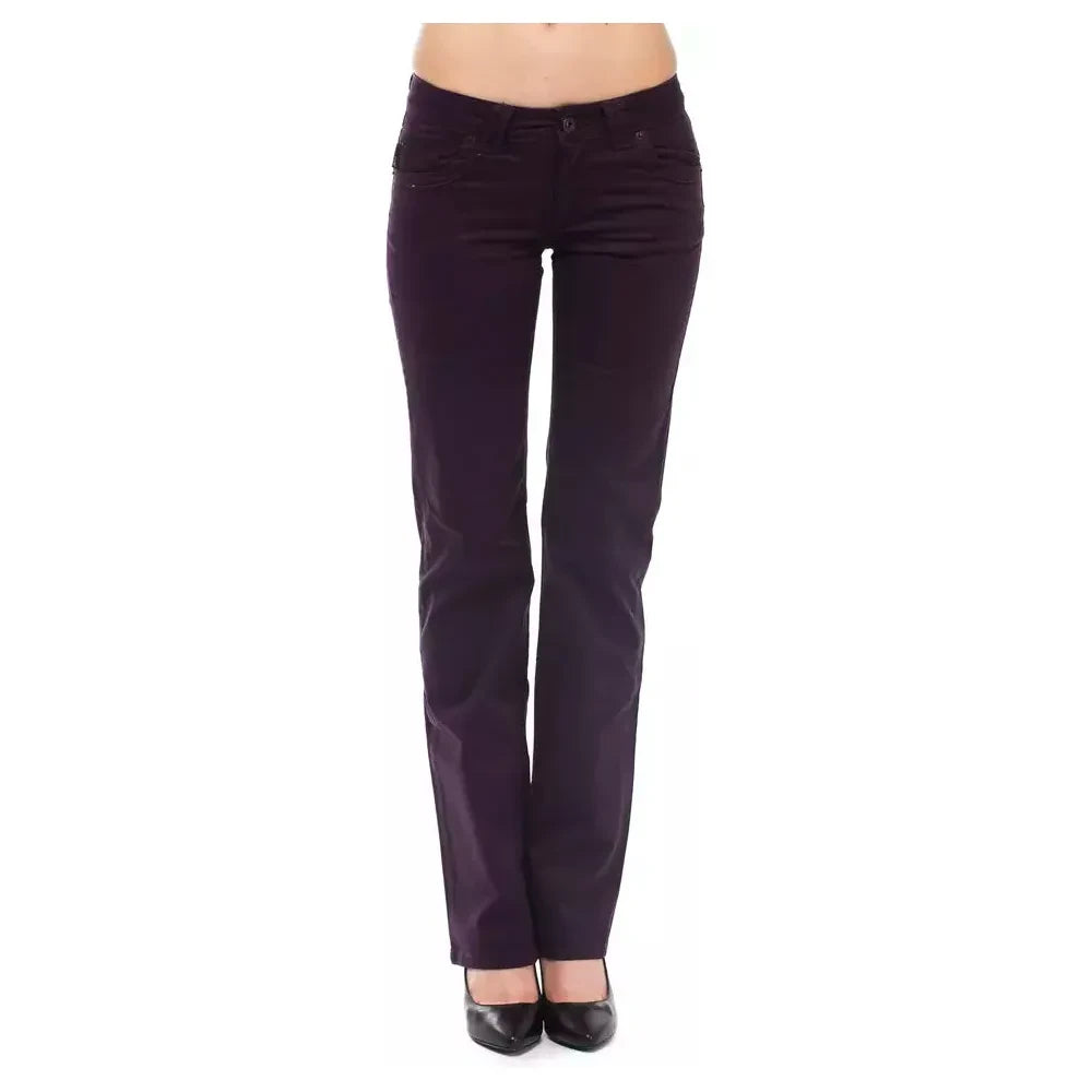 Ungaro Fever Purple Cotton Women Jeans