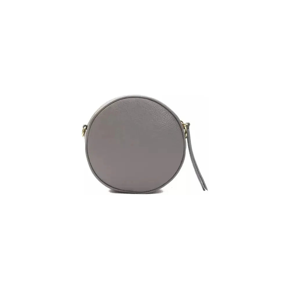 Pompei Donatella Gray Leather Women Crossbody Bag Crossbody Bag Pompei Donatella Slate Gray