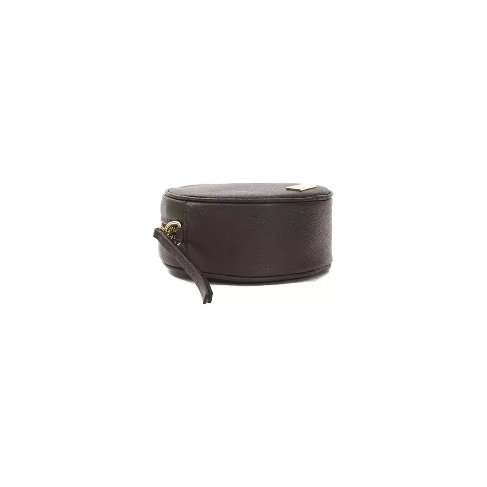 Pompei Donatella Brown Leather Women Crossbody Crossbody Bag Pompei Donatella Dark Slate Gray