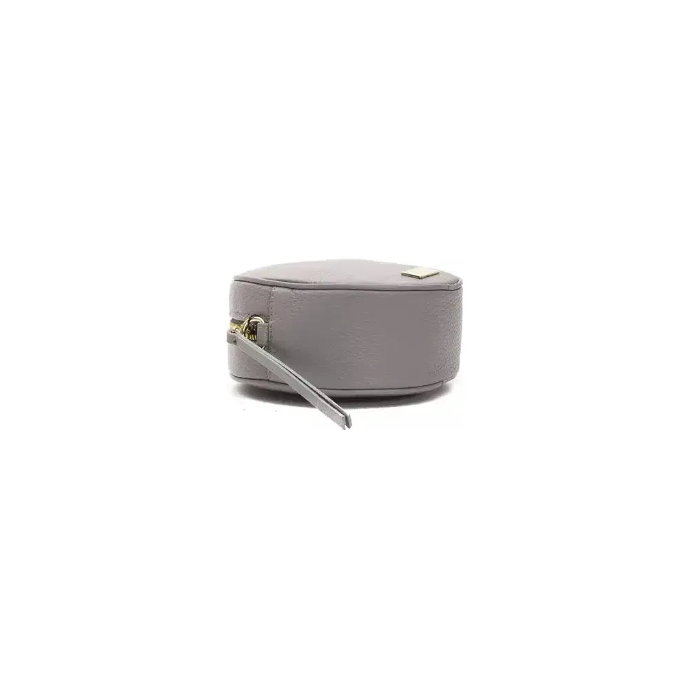 Pompei Donatella Gray Leather Women Crossbody Bag Crossbody Bag Pompei Donatella Slate Gray