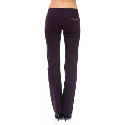 Ungaro Fever Purple Cotton Women Jeans