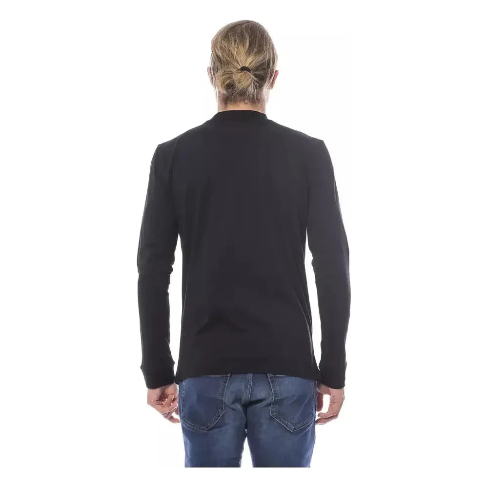 Verri Black Cotton Men Sweater Verri