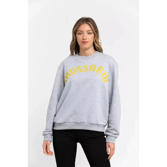 Trussardi Gray Cotton Women Sweater Trussardi