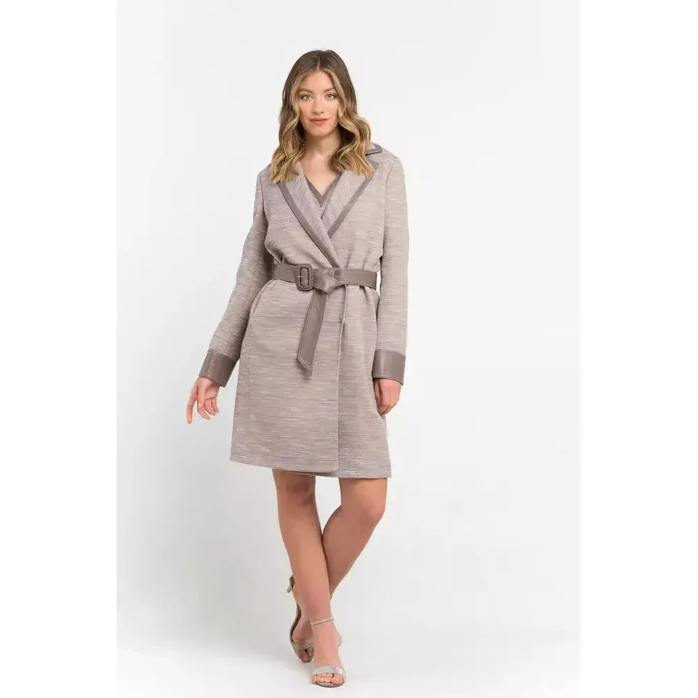 Trussardi Beige Cotton Women Coat