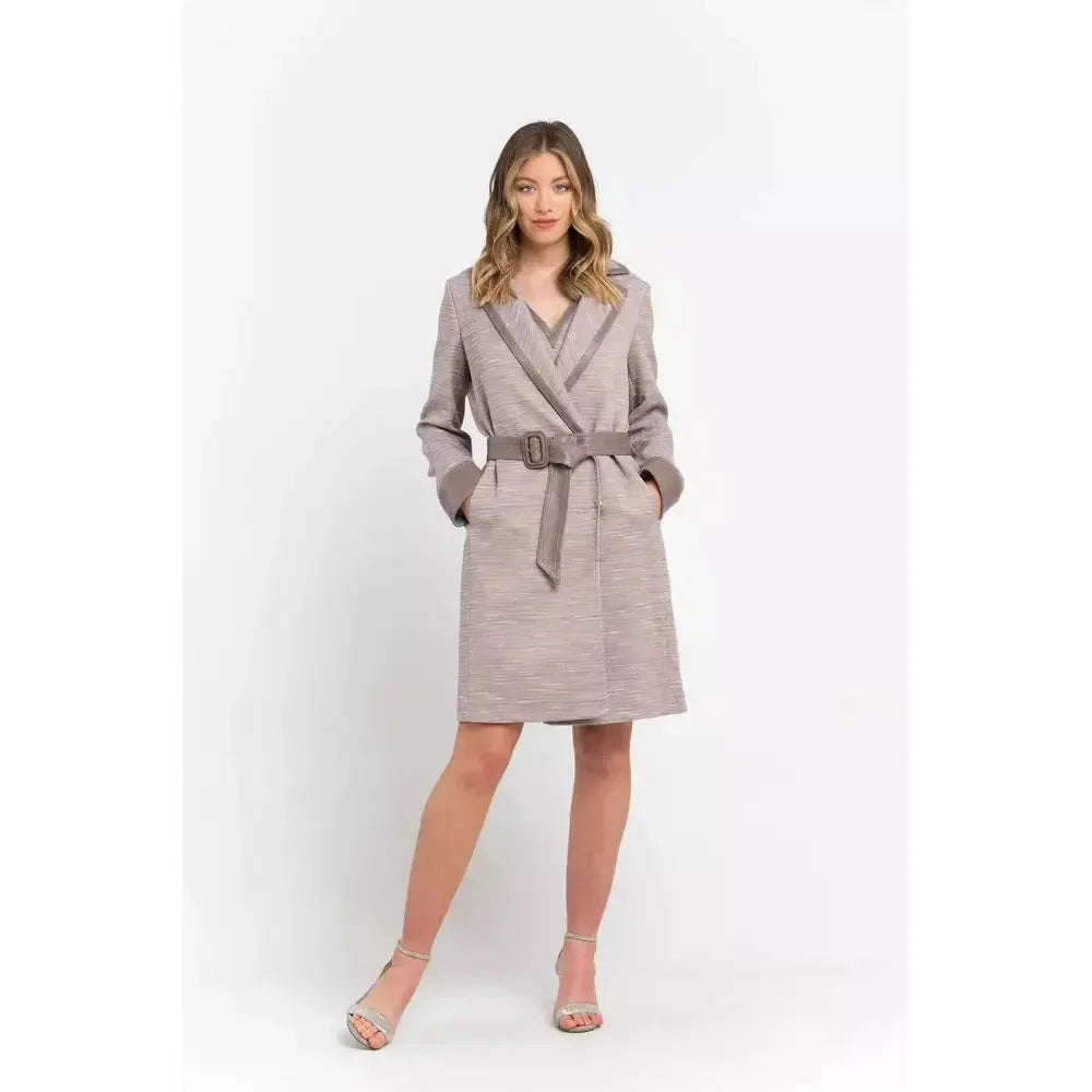 Trussardi Beige Cotton Women Coat