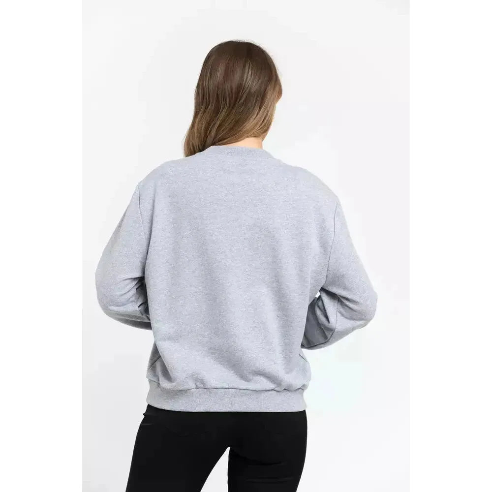 Trussardi Gray Cotton Women Sweater Trussardi