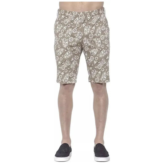 PT Torino Beige Cotton Men Short Shorts PT Torino