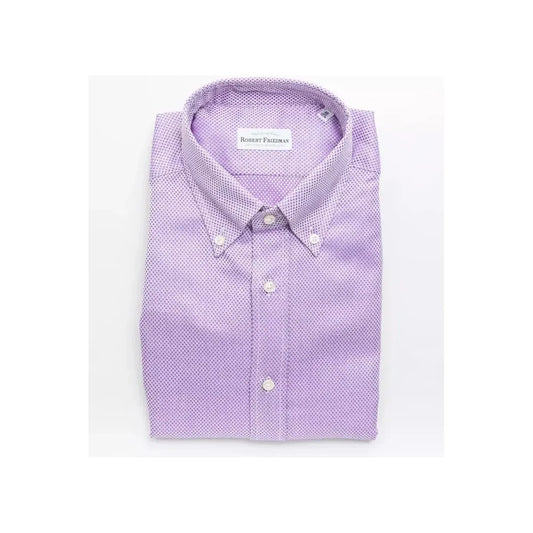 Robert Friedman Multicolor Cotton Men Shirt Robert Friedman