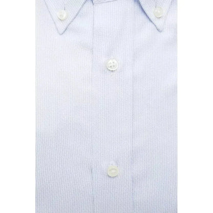 Robert Friedman Light Blue Cotton Men Shirt