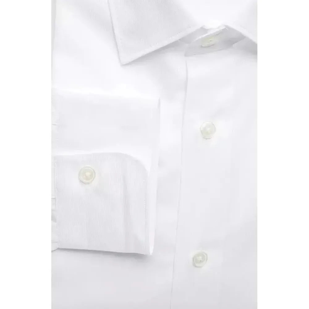 Robert Friedman White Cotton Men Shirt